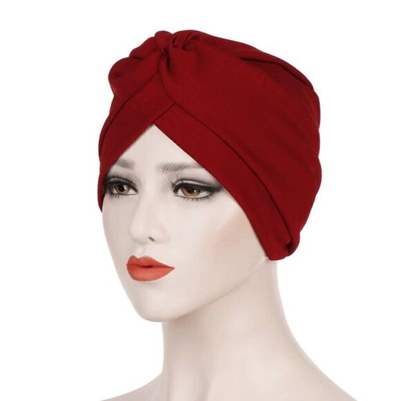 2/$21 Red Solid Beanie Cap - Picture 1 of 3